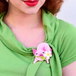 Wilbur The Wonder Pig Brooch