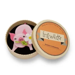 Wilbur The Wonder Pig Brooch