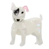 Willie The White Dog Brooch