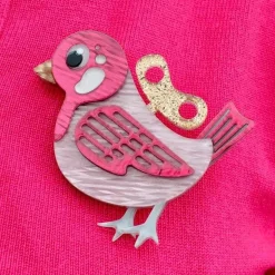 Wind-Up Whimsy Brooch