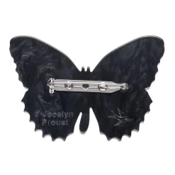 Wings Laced In Red Brooch