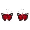 Wings Laced In Red Earrings