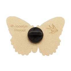 Wings Laced In Red Enamel Pin