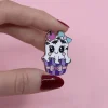 With A Scary On Top! Enamel Pin