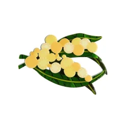 Woven Wattle Mini Brooch