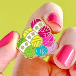 Yarn Spinner Brooch Enamel Pin