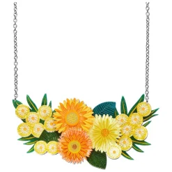 Yellow Efflorescence Necklace