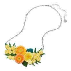 Yellow Efflorescence Necklace