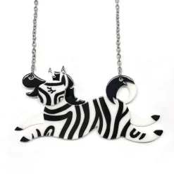Zebra Crossing Necklace