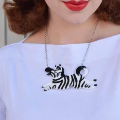 Zebra Crossing Necklace