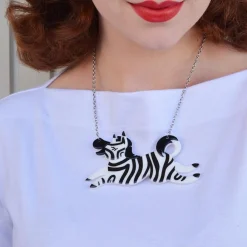 Zebra Crossing Necklace