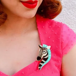 Zelda The Zany Zebra Brooch
