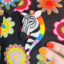 Zelda The Zestful Zebra Brooch