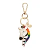Zelda The Zestful Zebra Enamel Key Ring