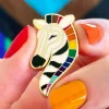 Zelda The Zestful Zebra Enamel Pin